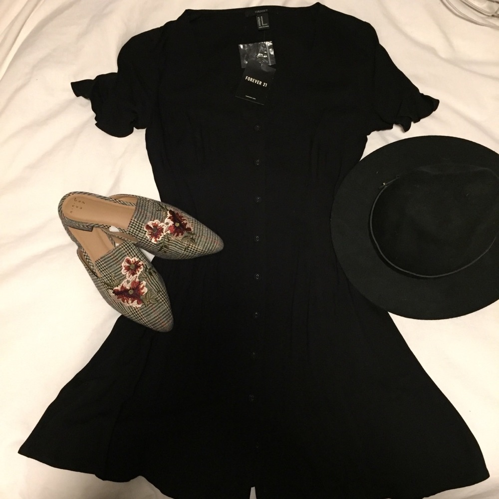 SOLD NWT Black mini dress